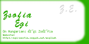 zsofia egi business card